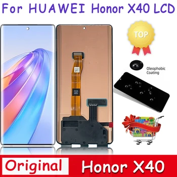 6.67' 100% Eredeti Huawei Honor X40 LCD Kijelző érintőképernyő Digitalizáló A HonorX40 X 40 5G LCD Keret Közgyűlés